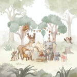 ENCHANTED TEA TIME MURAL 8801-152 - Image 2