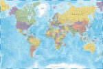 POLITICAL WORLD MAP 8801-40 - Image 2