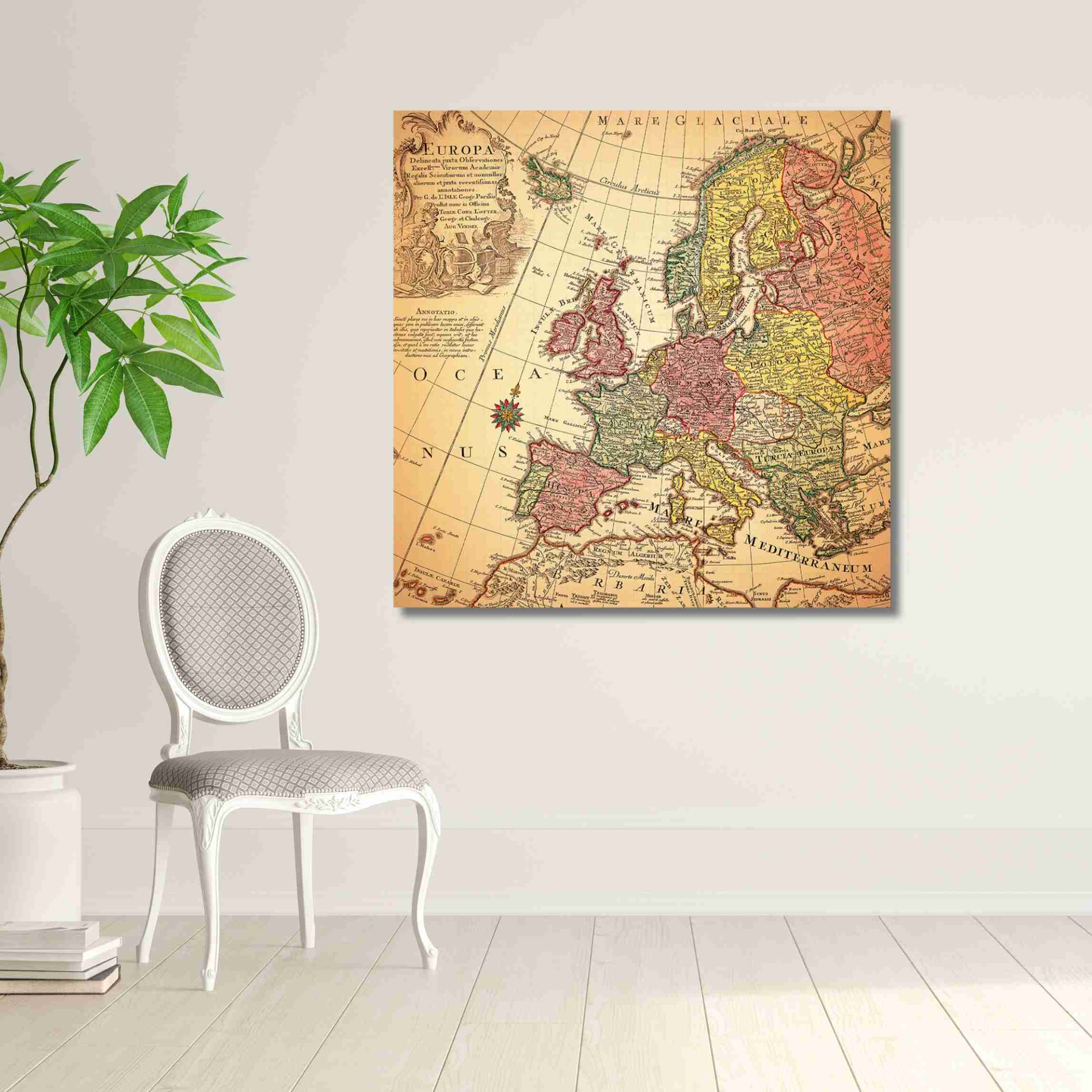 Custom Canvas Frame Map 1015 Canvas Print - Maps 1015 - Image 1