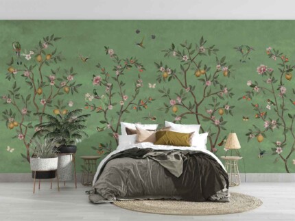 Dreamland -  Lemon Tree Chinoiserie Green