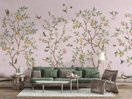 Dreamland -  Lemon Tree Chinoiserie Pink
