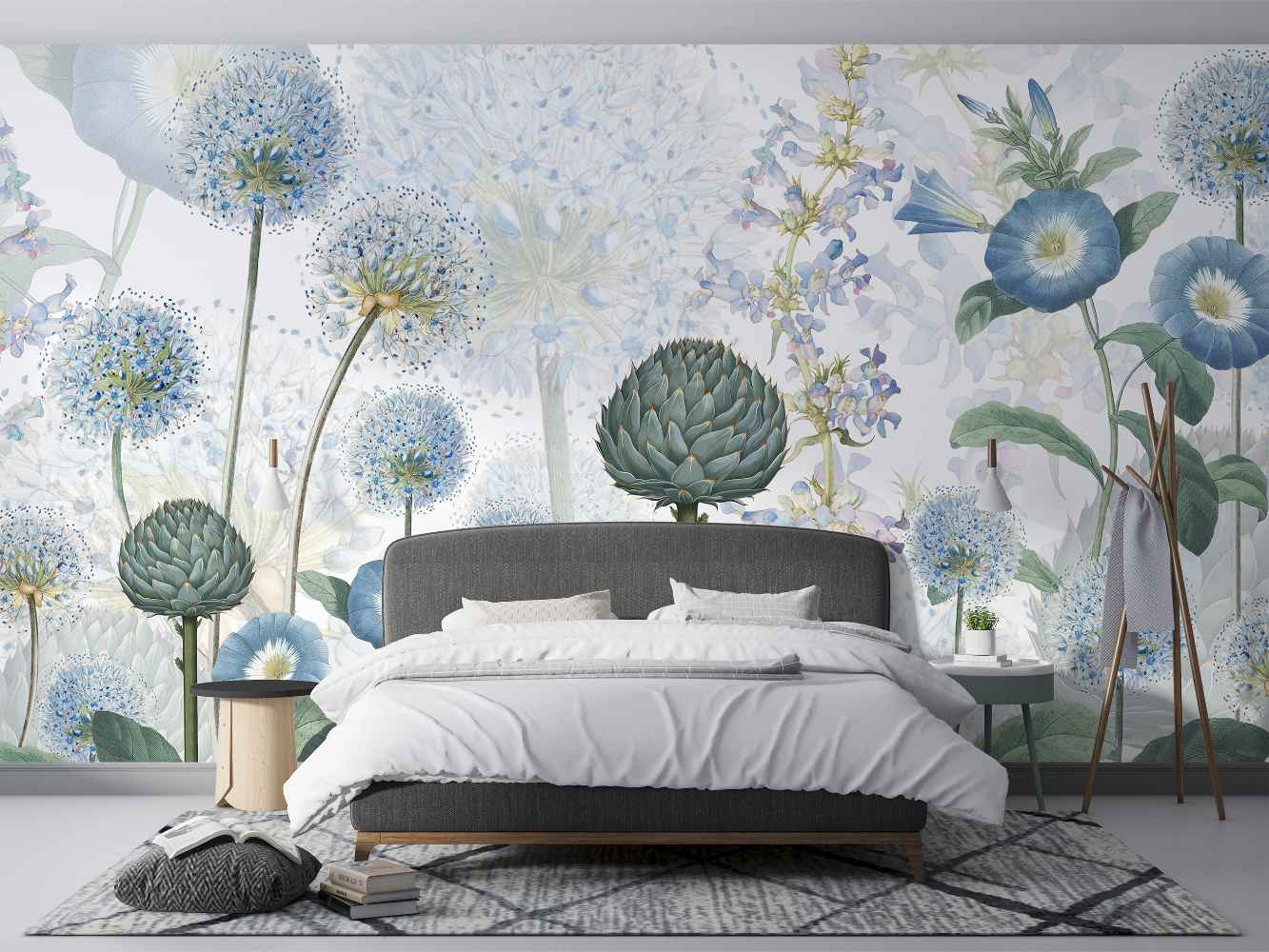 TROPICAL - BLUE WILD MEADOW-1-lithos Tropical - Blue Wild Meadow - Image 1