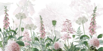 Tropical -  Foxglove Flowers Pink