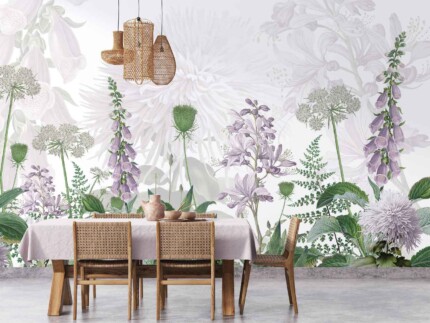 Tropical -  Foxglove Flowers Purple