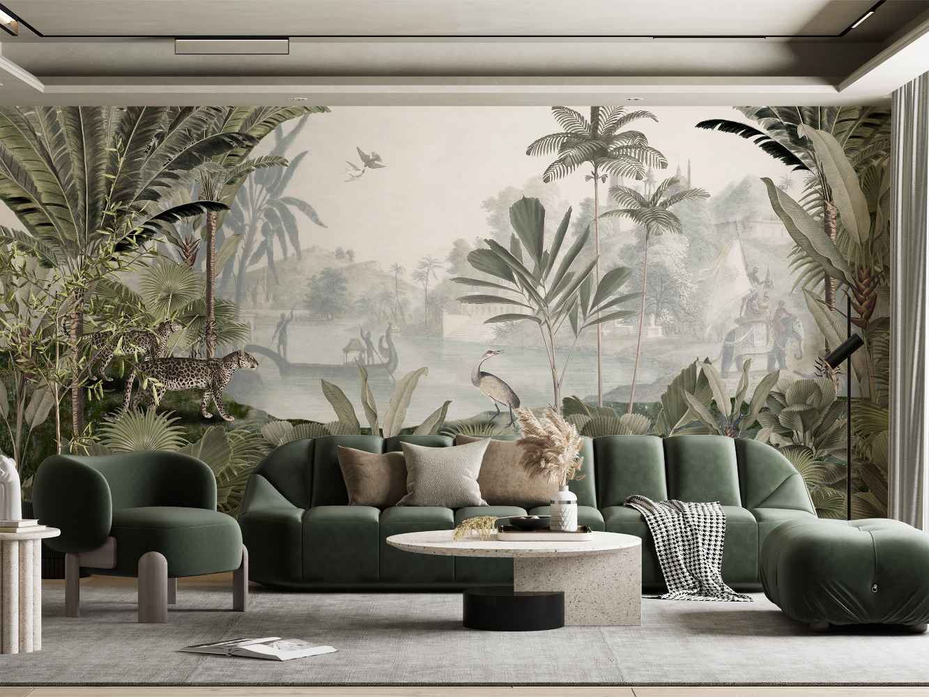 TROPICAL - LEOPARD LANDSCAPE GREEN-2-lithos Tropical - Leopard Landscape Green - Image 1