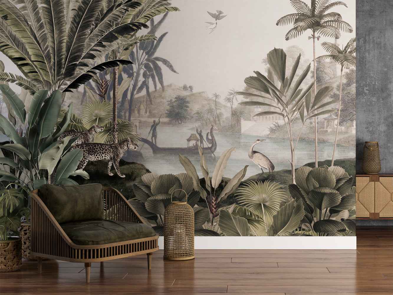 TROPICAL - LEOPARD LANDSCAPE SEPIA-3-lithos Tropical - Leopard Landscape Sepia - Image 1